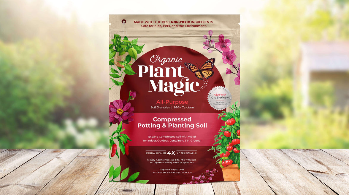 potting soil with plant food Compressed Potting & Planting Soil – Organic Plant Magic